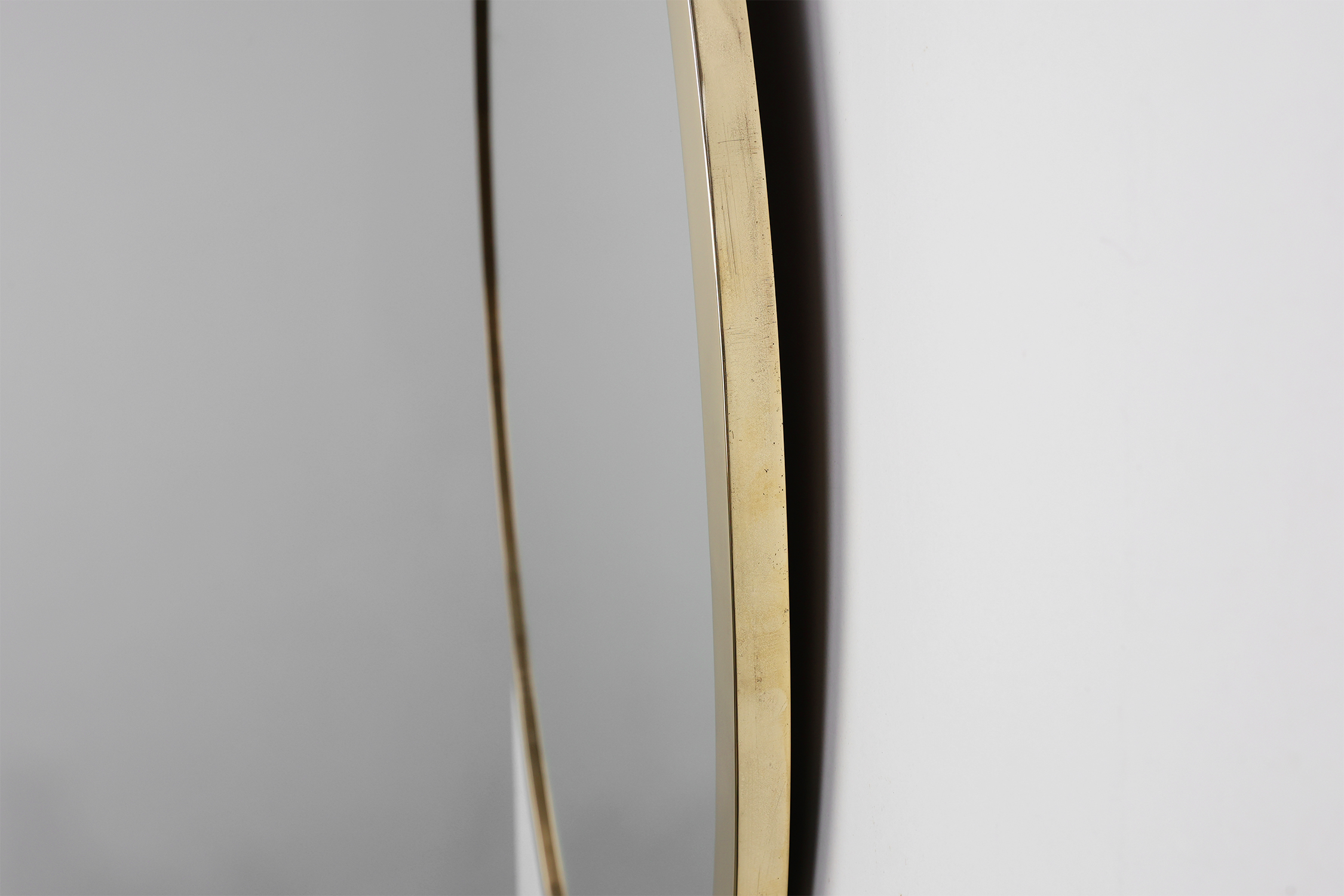 Art Deco Copper‑Plated Metal Mirror, Belgium ca. 1925thumbnail